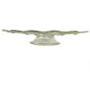 Glass cake stand, side