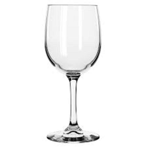 Glass Wine Goblet (8.5 oz. Fluted style) 