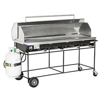 Grill, Propane, 5', Lava Rock with hood
