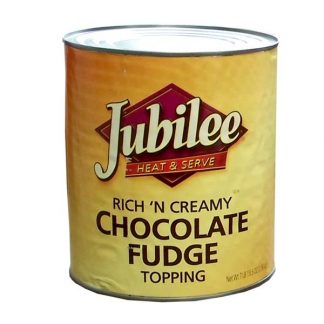Chocolate fudge can, 8 pound, 100 servings