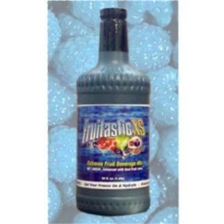 Blue raspberry slushie mix, half gallon bottle