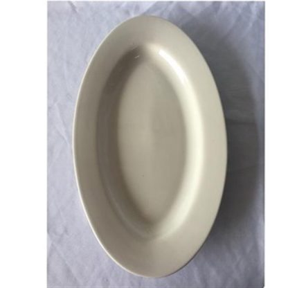 Platter, 8 1/4" x 15" Ivory (american white) Oval