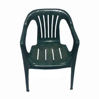 Plastic green patio chair