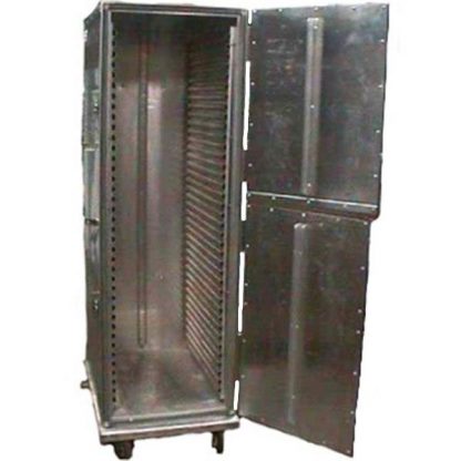 Cold closed cabinet, sheet pans, open