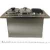 Condiment Holder, 3 Compartment with measurements