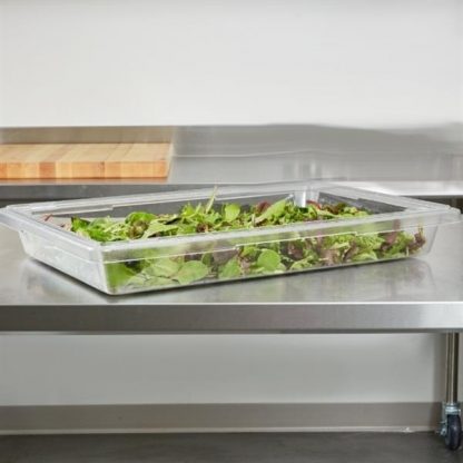 Clear Food Container with salad