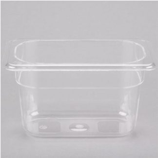 Clear Food Container 1/9 Size 4"