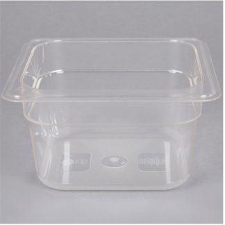 Clear Food Container 1/6 Size 4"