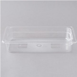 Clear Food Container 1/3 Size 2"