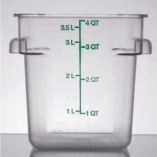 Clear Food Container, 4 Quart