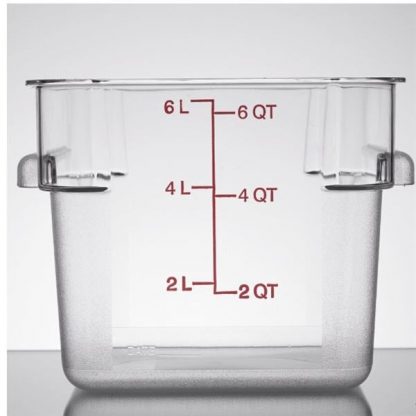Clear Food Container, 6 Quart
