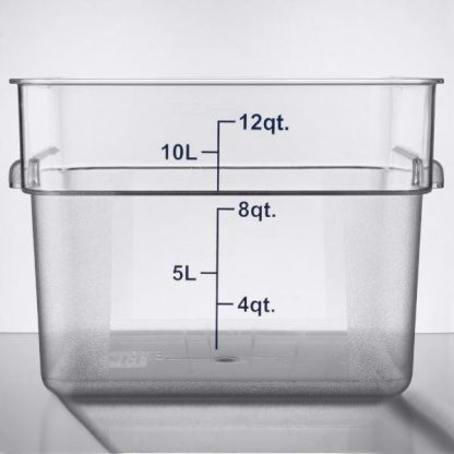 Clear Food Container, 12 Quart