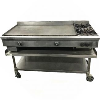 Griddle, Propane, 4', Thermostatic, 2 Burners