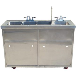Sink, Portable 3 + 1 Compartment