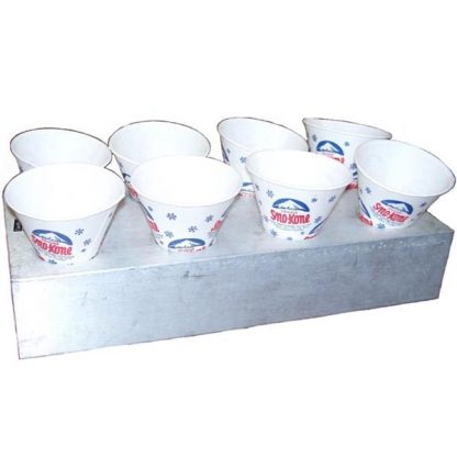 Snow Cone Counter Tray, with cups example
