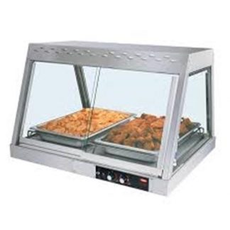 Warmer, Glass Display, Holds 2 Full Pans, with food example