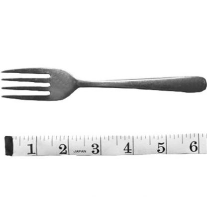Plain pattern forks, dessert/salad measurements