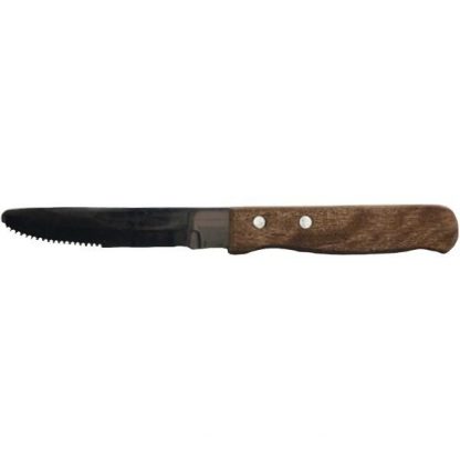 Steak knife, wood handle
