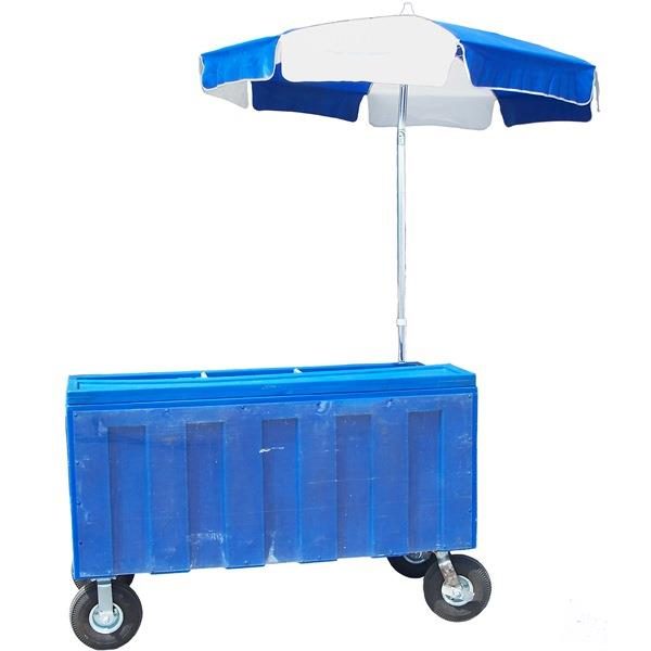 Beverage Cart (Blue 2 Sections) Cater Rent