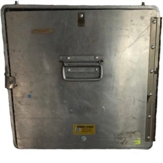 Closed cabinet, sheet pans, front