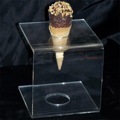 ice cream shown in holder
