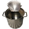 Show Pan, 10 Qt. Stock Pot w/cover open, SS