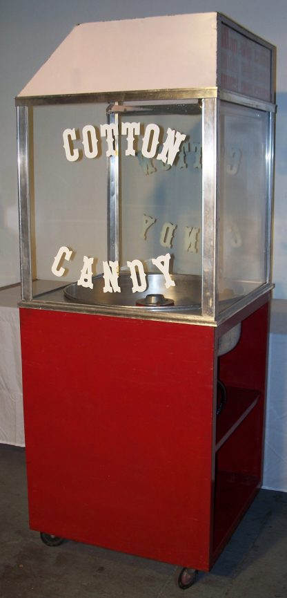 Cotton Candy Machine in Red Stand