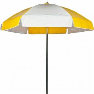 Yellow and White Umbrella