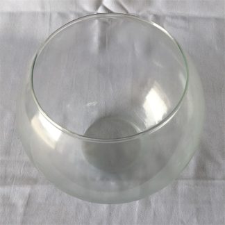 Rounded glass bowl