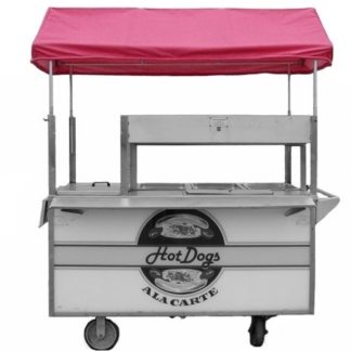 Red Awning For Hot Dog Wagon