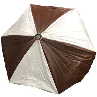 Brown and White Umbrella