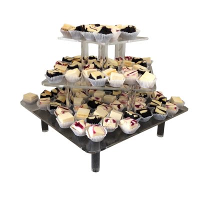 Cake stand with cakes