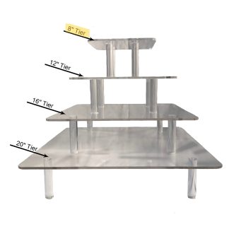 Cake stand with measurements