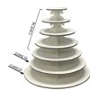 Wood cake stand with measurements