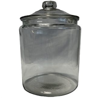 Jar, Glass with lid 10 inch tall