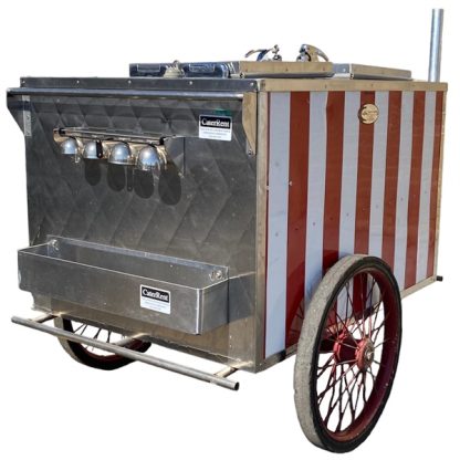 Ice Cream Cart, Red & White 2 compartment