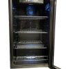 Glass door fridge, tabletop door opened