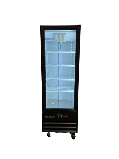 Refrigerator, glass door, 4 shelves