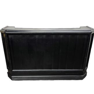 Black 6ft Bar, Plastic on wheels, front