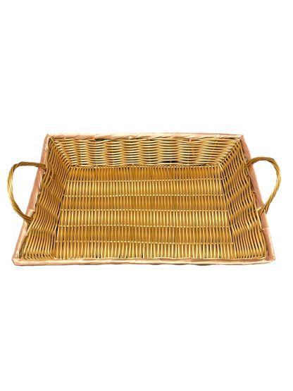 Brown basket tray