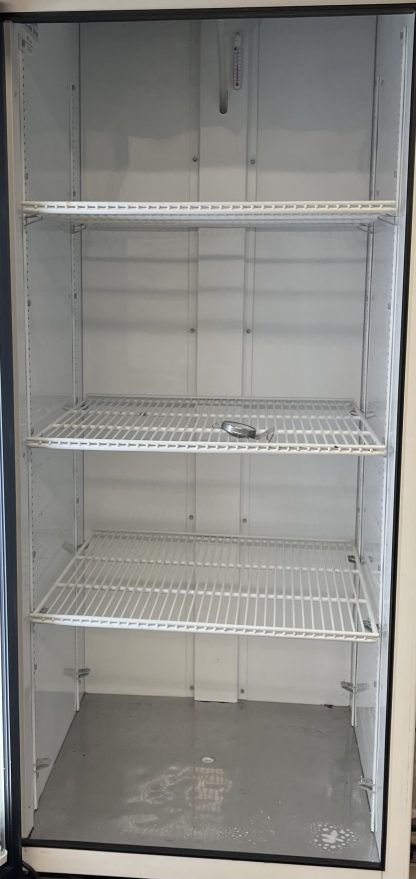 Glass door freezer shelves