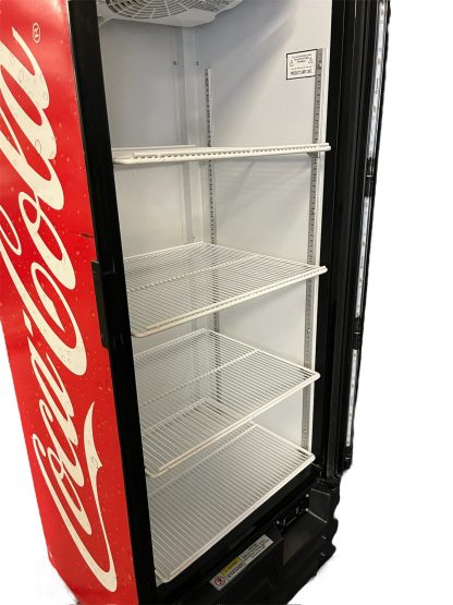 Refrigerator, Coke design, shelves
