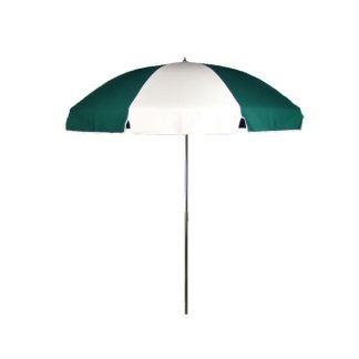 Green and White Umbrella