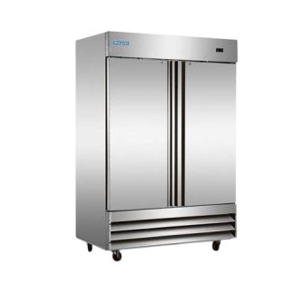 Freezer, 2 Door, Stainless Steel