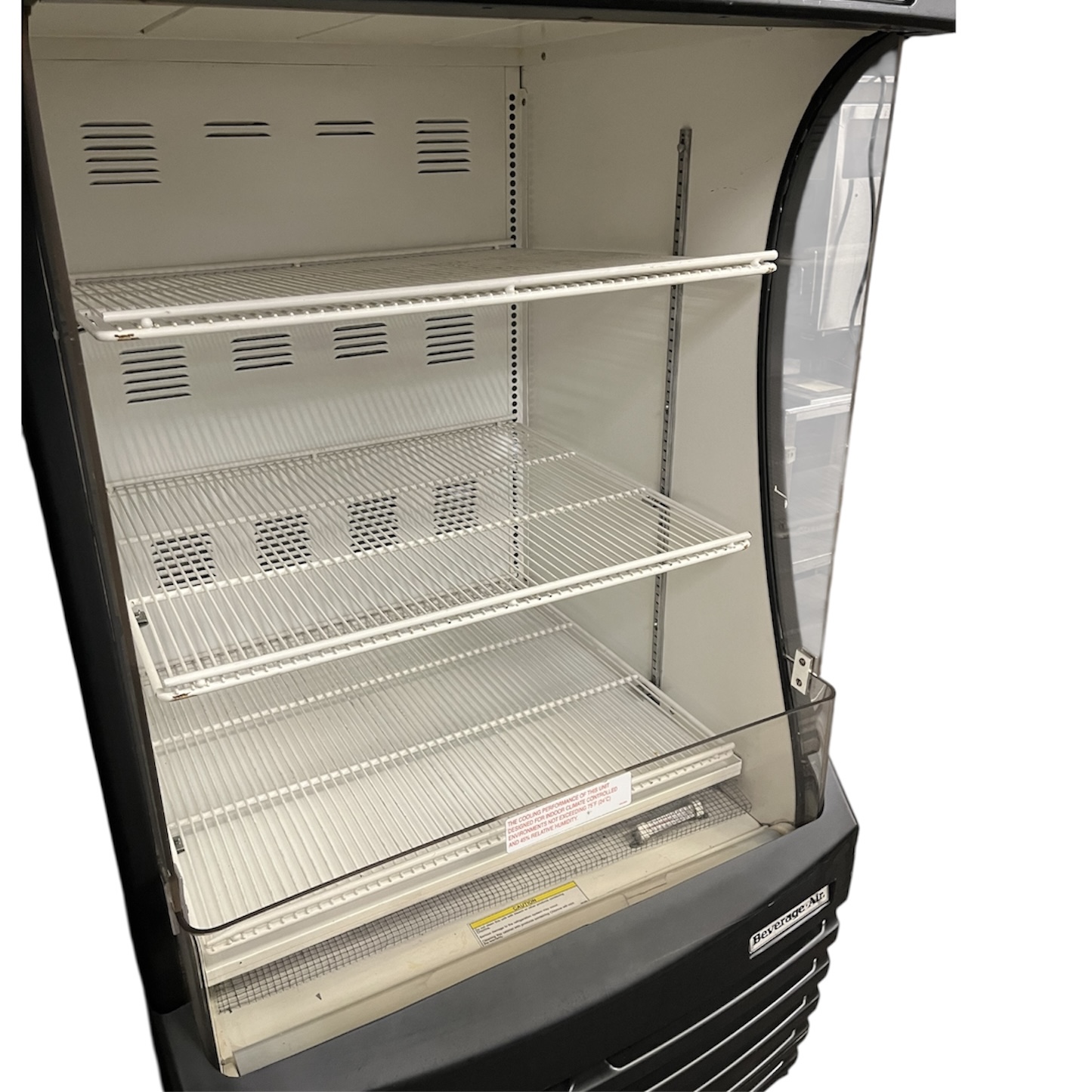 Merchandise Fridge, inside shelving Merchandise Fridge, inside shelving